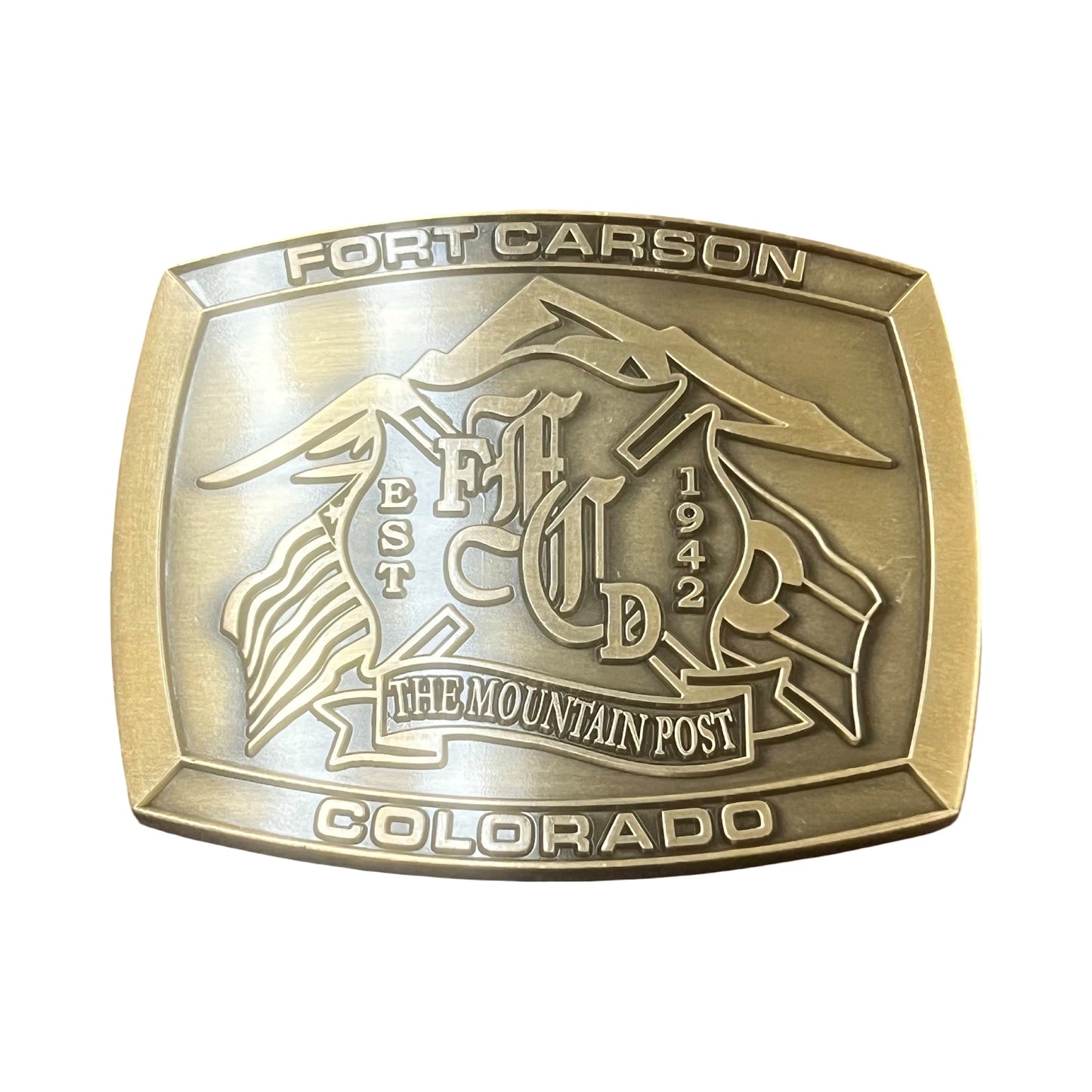 Gold FCFES Department Buckle