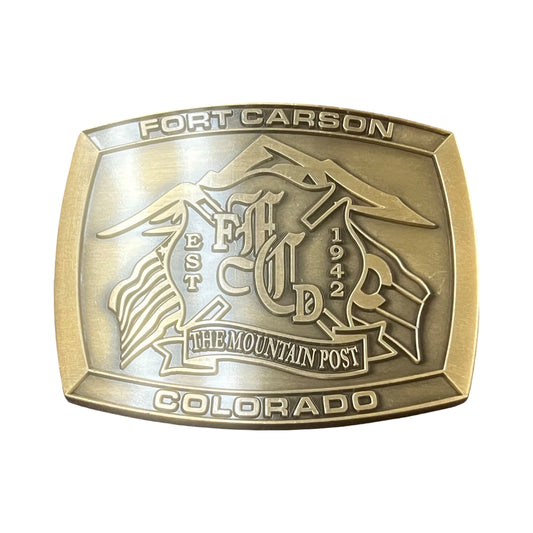 Gold FCFES Department Buckle