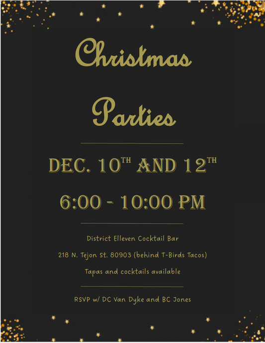 Christmas Party RSVP (Age Attendance 21+)